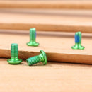 12pcs M5x8mm Disk Brake Bolts T25 Bike Bottle Holder Bolts Screw (Green) Newly