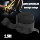 2pcs 2.5m Sports Cotton Kick Boxing Bandage Sanda Wrist Hand Gloves (Black)