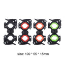 360 Degree Cycling Clip Clamp Rotation Bike Flashlight Front Rear Light Holder