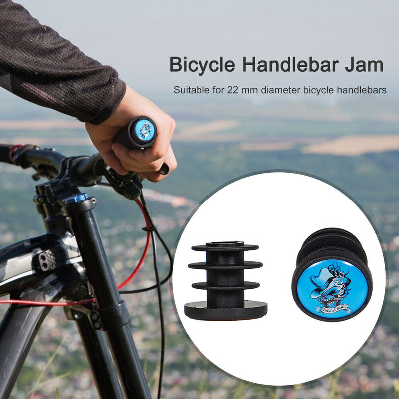 2pcs Bike Handle Bar End Stoppers Caps Plugs for Mountain Road Folding Bicycl