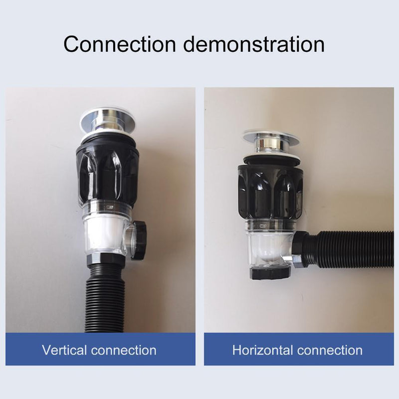 Flexible Deodorant Sink ABS Drain Pipe Horizontal/Vertical Row Suitable