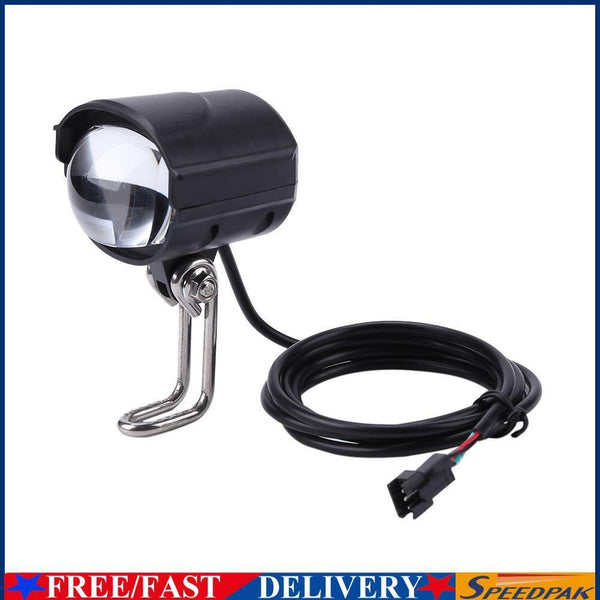 Electric Bike LED Front Light E-Scooter Bicycle Waterproof Horn Headlight #F