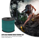 164ft 7-Strand Paracord Parachute Cord Tent Rope for Hiking Camping (Blue) Newly