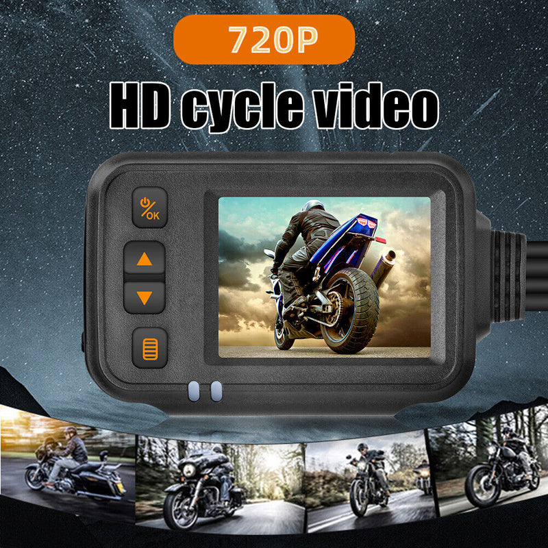 SE30 Waterproof Motorcycle Dash Cam Front+Rear DVR with G Sensor Parking Monitor