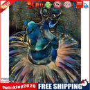 DIY Oil Paint by Numbers Blue Girl Hand Painted Acrylic Coloring Picture