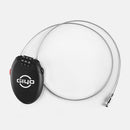 3 Digit Combination Lock with 2 Feet Retractable Steel Cable for Bike Lugga