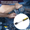 1/4 Torque 24 Teeth Ratchet Socket Wrench Set for Vehicle Bike Repair Tool Newly