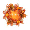 Autumn Artificial Pumpkin Harvest Door Wreath Fall Thanksgiving Decoration:
