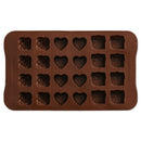 Chocolate Mold Wax Melts Ice Tray Rose Hearts Silicone Mould Cake Making
