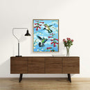 Bird Hold Flower Diamond Painting Kits Full Round Drill Home Wall Decor