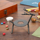 Retro Deer Shape Wax Seal Stamp Wood Frame Fire Wax Melting Waxing Furnace Stove