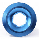 M18 MTB Bike Crank Cover Screw Cap Aluminum Alloy Crankset Fitting (Blue) Newly