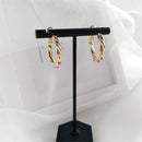 Drop Dangle Stud Round Hoop Earrings Circle Earrings Twist-shaped Earrings