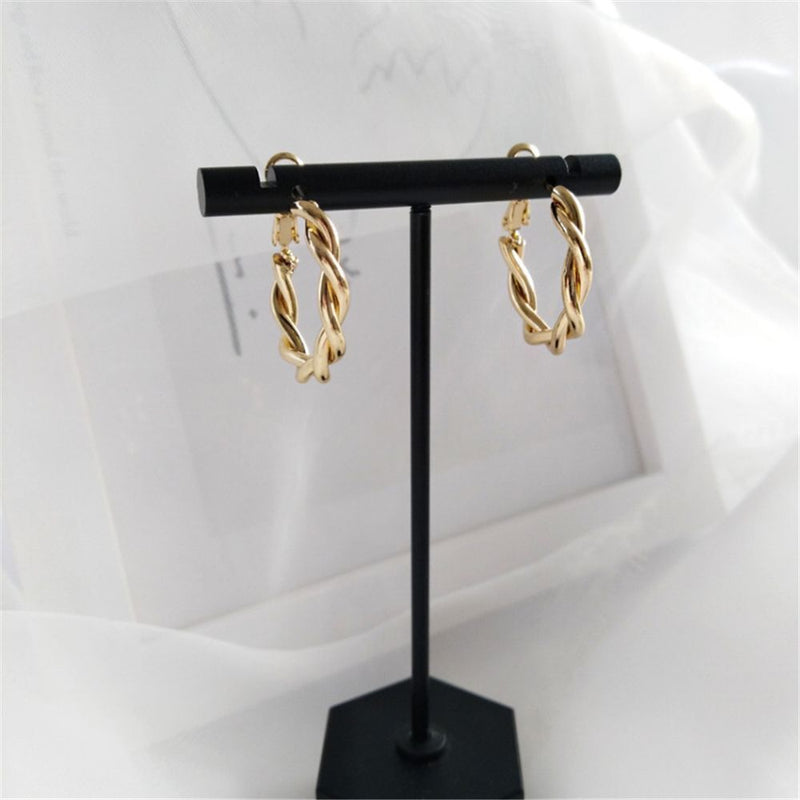 Drop Dangle Stud Round Hoop Earrings Circle Earrings Twist-shaped Earrings
