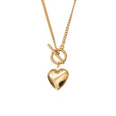 Women Metal Love Heart Pendant Necklace Multilayer Clavicle Chain Female Jewelry