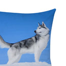 Husky Printed Cushion Linen Bed Throw Pillow Case Artistic Home Decoration Cover