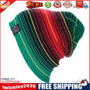 Winter Hats Multistorey Stripe Hit Wool Hip Hop Knit Beanies (Green)
