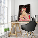 Lady 5D DIY Full Round Drill Diamond Painting Rhinestones Canvas Decor Artwor