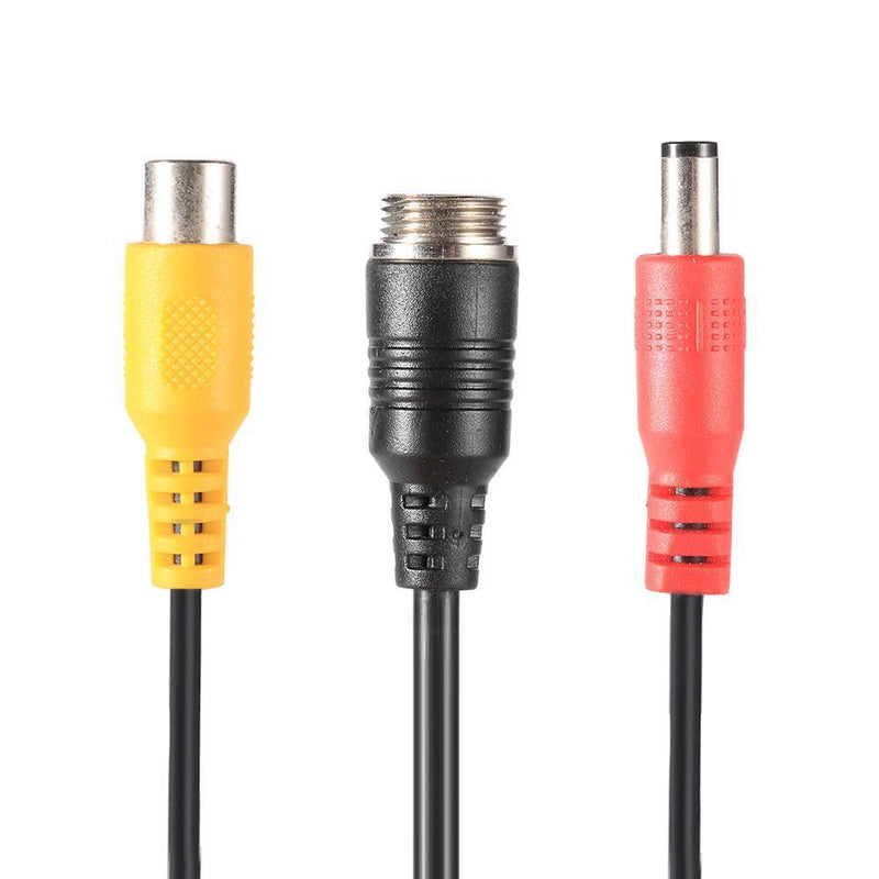 M12 4Pin Aviation Head to RCA Female DC Male Extension Cable Adapter A)