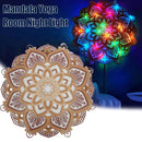 Mandala Yoga Room LED Night Light Elegant Mandala Hanging Lamp Acrylic Ornament`