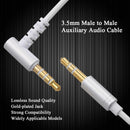 Microphone L Cord Volume Control 3.5mm Audio Cable Headphones Male to Male Aux
