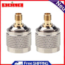 2pcs N Male to SMA Female RF Coax Coaxial Adapter Straight Connector Type for