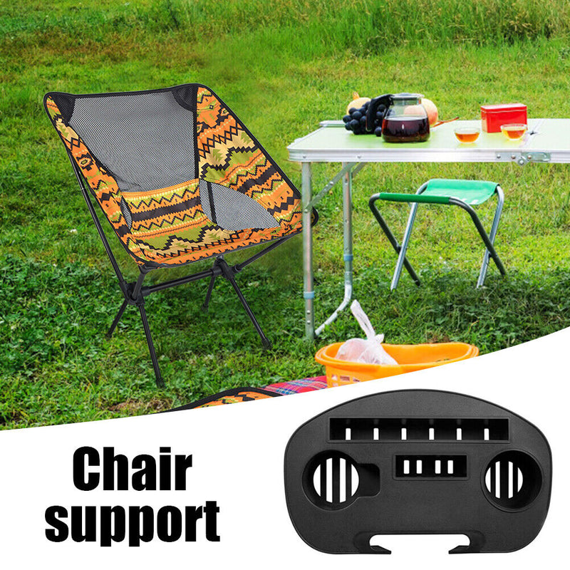 Folding Reclining Chairs Cup Holder Portable Recliner Side Tray (Large) Newly