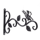 Wrought Iron Hanging Flower Basket Decorative Hanger Bracket (Flower Fairy)