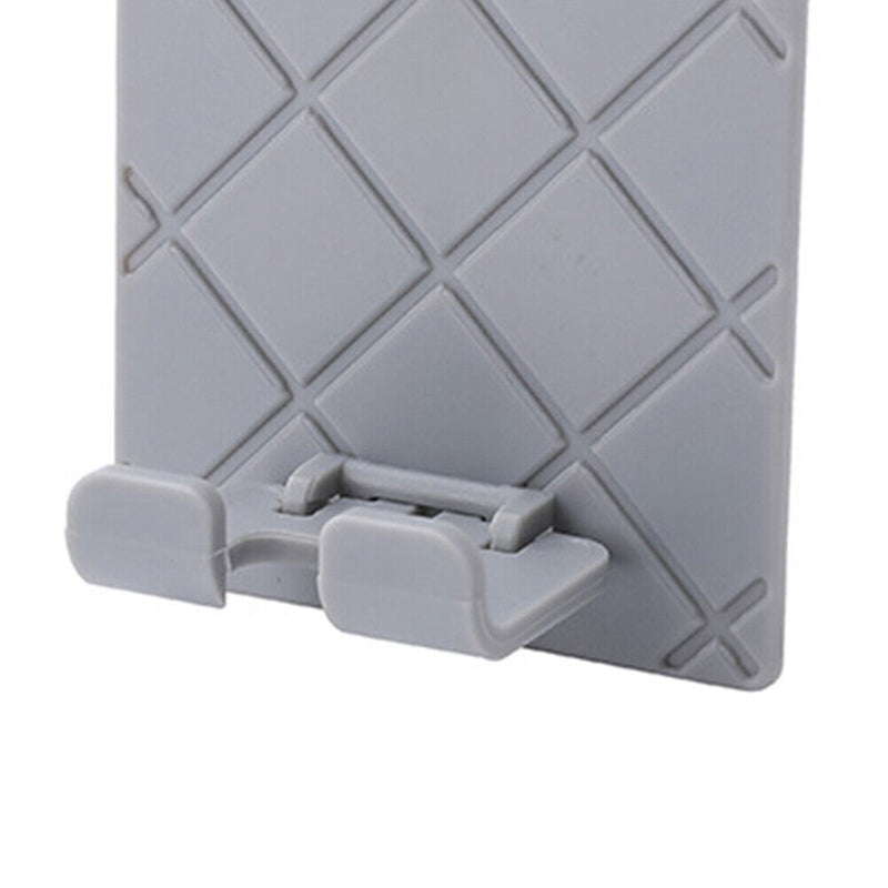 Kitchen Bathroom Storage Rack Mobile Phone Remote Control Shelf Punch-Free Hook