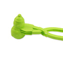 Snowball Maker Tool Snowman Shape DIY Snow Ball Tongs with Handle (Green) Newly