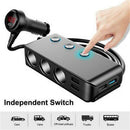 4 USB Plug Car Cigarette Lighter Car Charger Socket Power Adapter Phone Charger