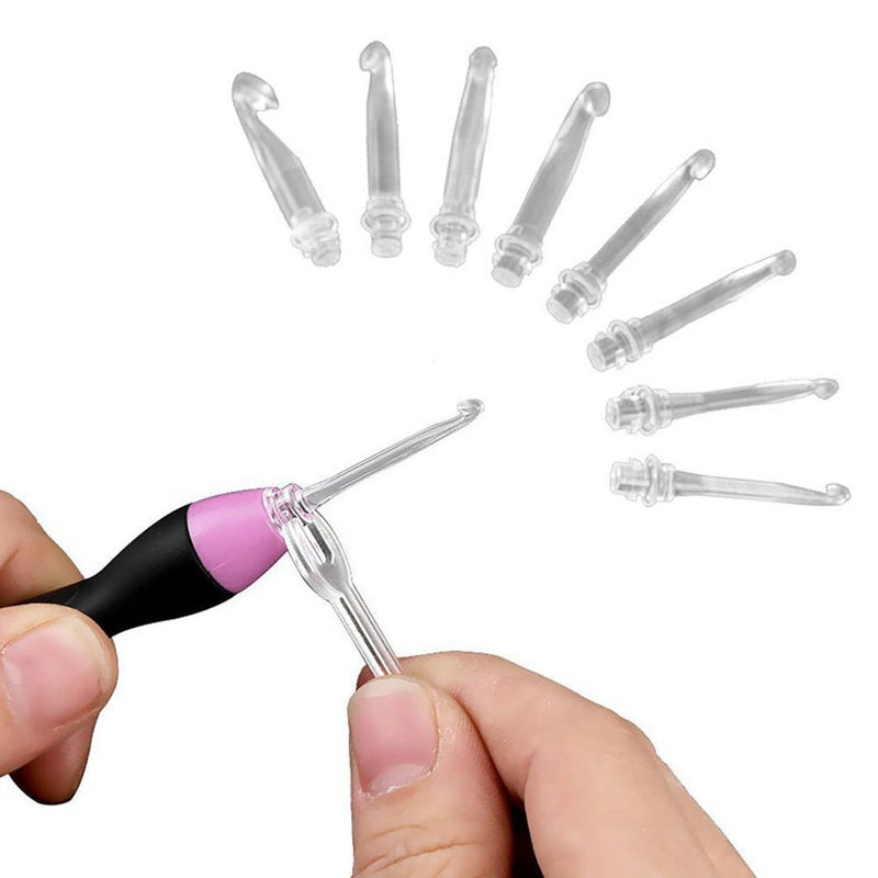 Emergency Lighting Knitting Needles Glow Crochet Hook USB Charging Sewing Tools