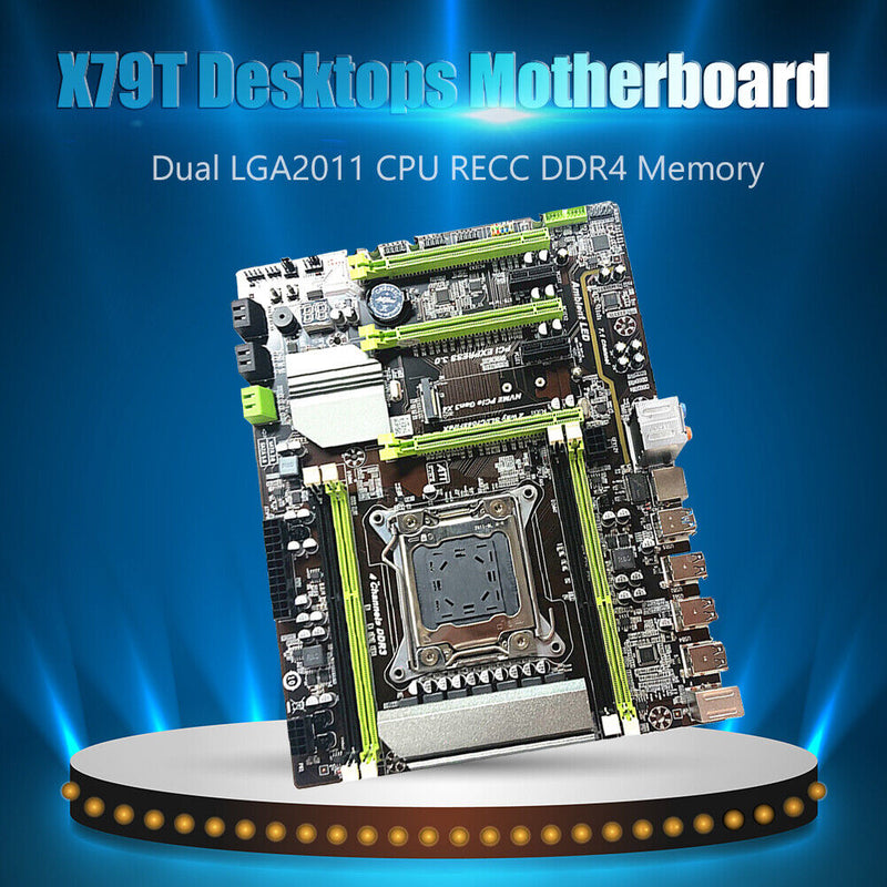 X79T LGA 2011 CPU USB3.0 M.2 SATA 4 DDR3 Desktop PC Computer Motherboard Newly