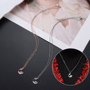Pendant Stars Moon Charm Necklace Snowflake Necklace Snowflake Clavicle Charm
