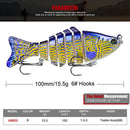 10cm 15.61g Sinking Fishing Lures Multi Jointed Crankbait Hard Bait (B) Newly