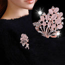 Bouquet Diamond Corsage Alloy Brooch Metal Brooch Exquisite Accessory