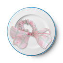 Cloth Elastic Hair Ring Rope Women Girls Bow Plaid Scrunchies Gauze Rubber Bands