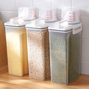 Transparent Coarse Cereals Tank Plastic Grains Storage Box Sealed Cans Container