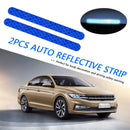 2x Car Reflector Stickers Rearview Mirror Reflective Warning Tape (Blue) Newly