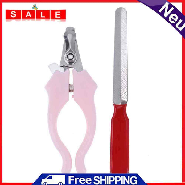 2pcs/Set Stainless Steel Nail Clipper Claw Cutter Dog Cat Puppy Pet Professional