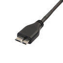 47cm 1.5ft USB 3.0 Male-A to USB3.0 Micro-B Data Cable Black