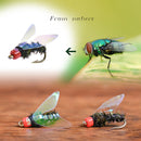 40pcs Bionic Insects Flies Fishing Lures Fly Hook Bait Fishing Accessories