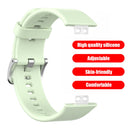 Silicone Bands+Buckle Watchband Replace for Huawei Watch Fit Strap (Green) Newly