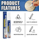 Jue-Fish White Tile Paint Marker: Waterproof Tile Grout Seale