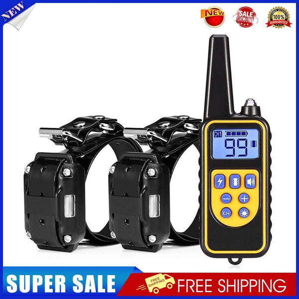Dog Training Collar Waterproof Receiver Pets Control Rechargeable (2pcs AU)