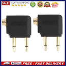 3.5mm Jack Audio Adapter for Airplane Travel Earphone Headphone (2pcs)