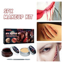 SFX Makeup Kit with Double-Ended Scraper Wound Cosmetic for Fun Themed Parties