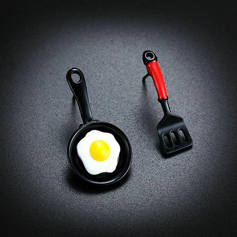 Drop Oil Korean Drop Earrings Dangle Enamel Fried Egg Earrings Elegant Ear Stud