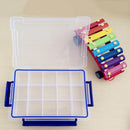 15 Slots Clear Plastic Jewelry Box Home Living Room Office Various Organizers