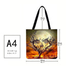 Halloween Printed Casual Large Capacity 40x40c Shopping Bag